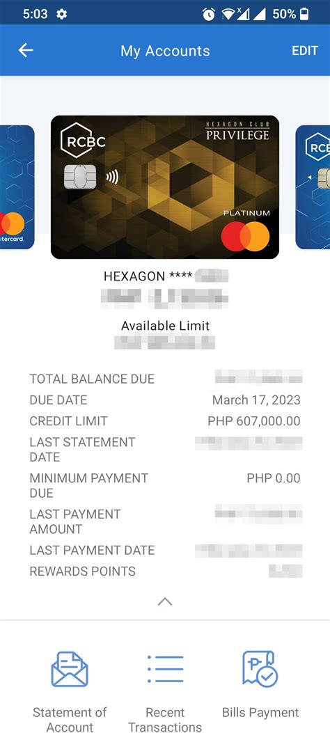 rcbc hexagon credit card limit|RCBC Credit Cards.